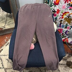 Alo Kids Mauve Elastic-Waist Jogger Pants